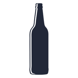 Silhueta longa de garrafa de cerveja Desenho PNG