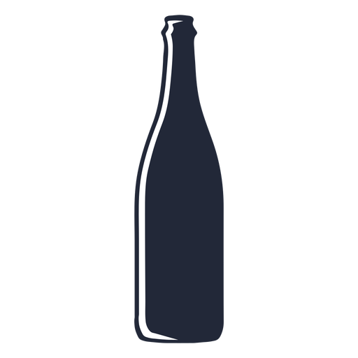 Bebida de silueta de botella de cerveza Diseño PNG