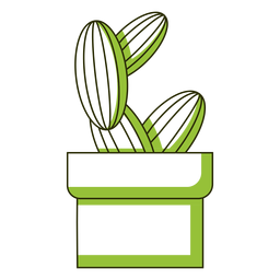 Cactus dúo tono lindo Diseño PNG