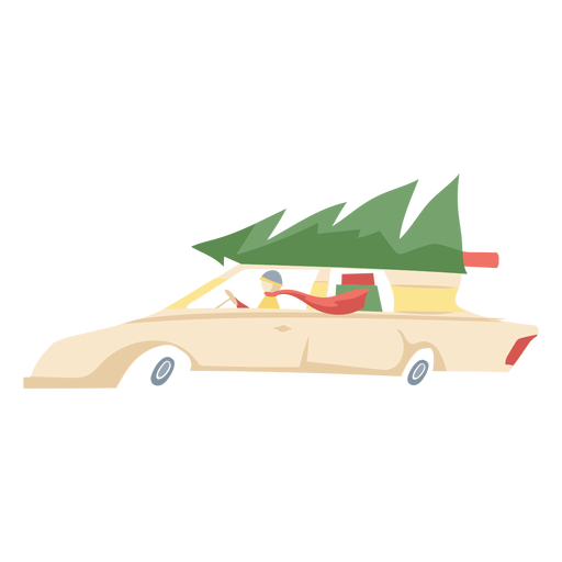 Árbol de navidad del coche Diseño PNG