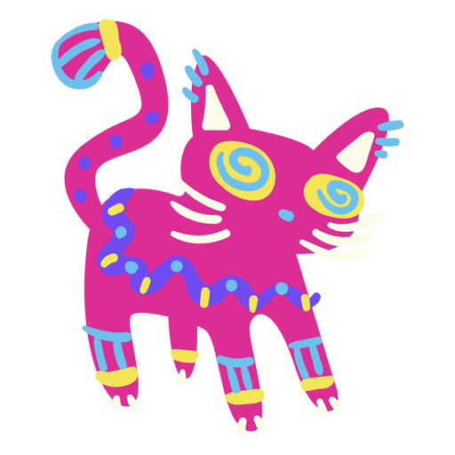 Cat cute mexican PNG Design