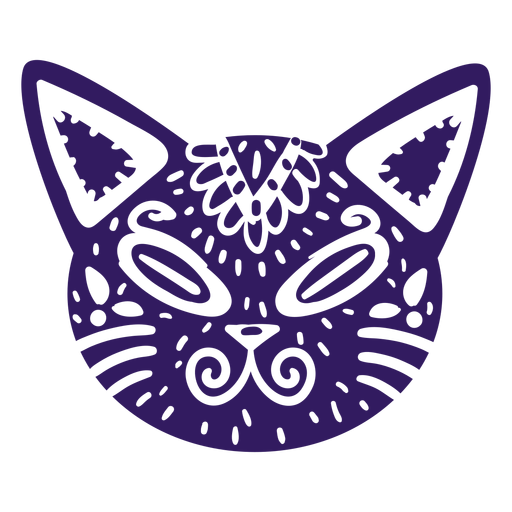 Cat cute mexican silhouette PNG Design