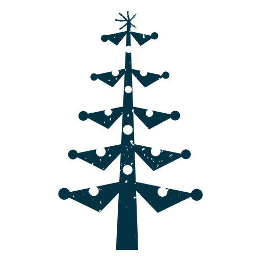 Christmas tree abstract PNG Design