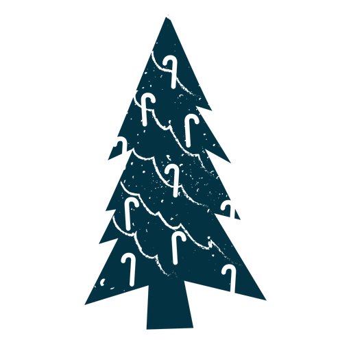 Weihnachtsbaum Zuckerstange abstrakt PNG-Design
