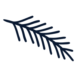 Decoração de galho de natal Desenho PNG