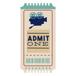 Ingresso de cinema incrível Desenho PNG