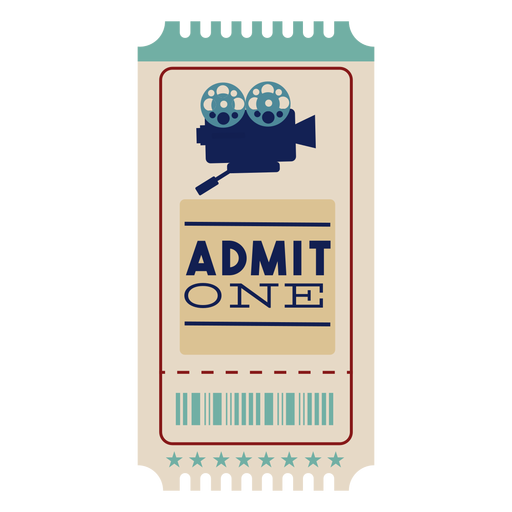 Cinema ticket awesome PNG Design
