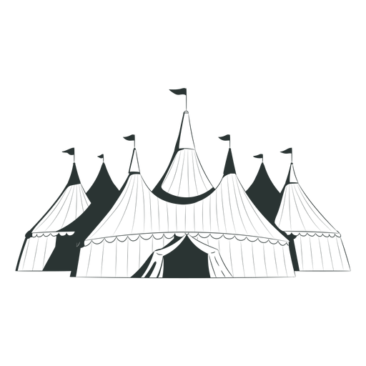 Circus tents awesome - Transparent PNG & SVG vector file