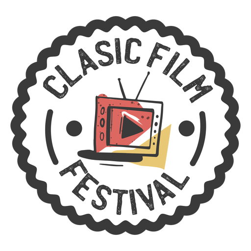 Klassisches Filmfestival PNG-Design