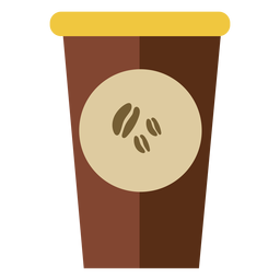 Café na xícara fofo Desenho PNG