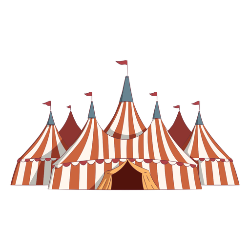Carpas de circo de colores - Descargar PNG/SVG transparente