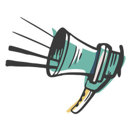 Filmagem de megafone colorido Desenho PNG