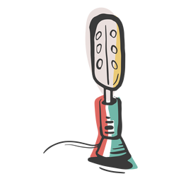 Colored microphone element PNG Design Transparent PNG