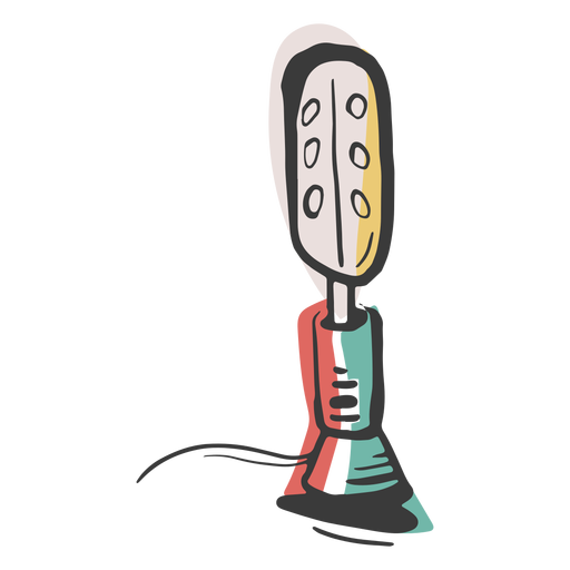 Colored microphone element PNG Design