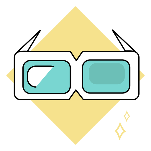 Cool 3d glasses colored - Transparent PNG & SVG vector file