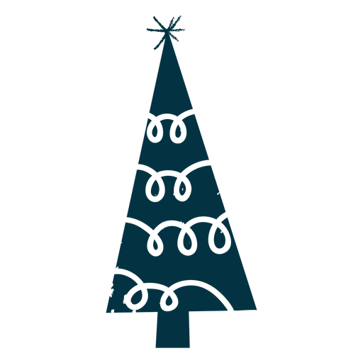 Cool abstract christmas tree PNG Design