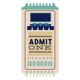Cool cinema ticket PNG Design