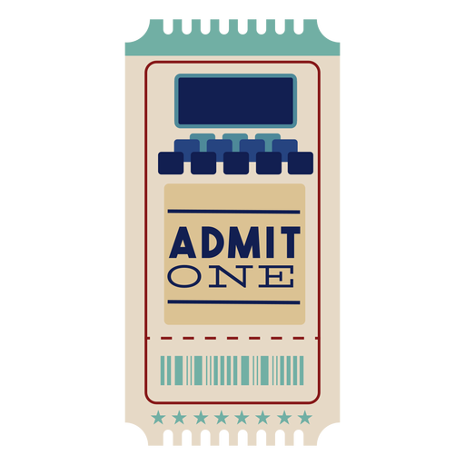 Cool cinema ticket PNG Design