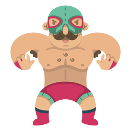 Cool luchador mexicano Diseño PNG