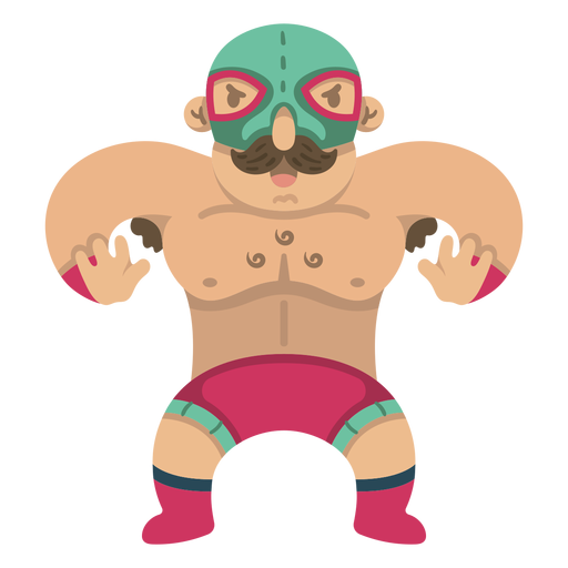 Cool luchador mexicano Diseño PNG