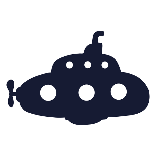 Cool submarine silhouette PNG Design