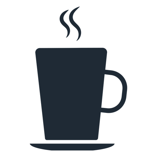Cup silhouette warm PNG Design