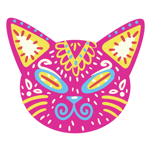 Escultura mexicana de gato bonito Desenho PNG