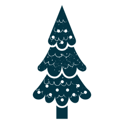 Resumo fofo da árvore de natal Desenho PNG