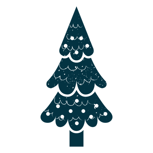Nette Weihnachtsbaumzusammenfassung PNG-Design