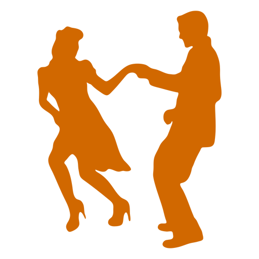 Dancing swing duo PNG Design