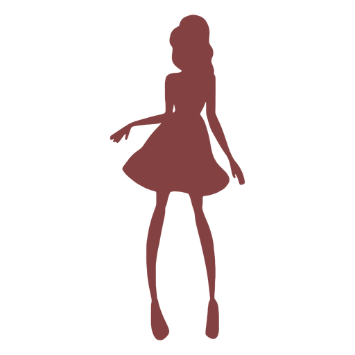Kleid dünne Tänzer Silhouette PNG-Design