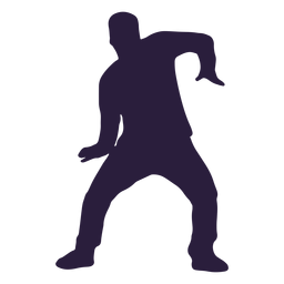 Dubstep tanzt Schritt Silhouette PNG-Design