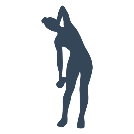 Dumbbell exercise silhouette