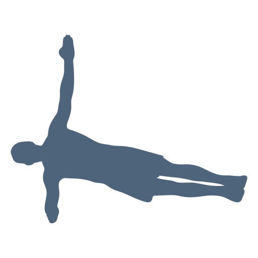 Elbow stand silhouette PNG Design