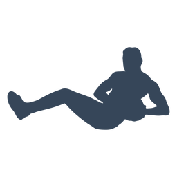 Persona de ejercicio con silueta de pelota Diseño PNG