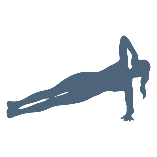 Exercise pose silhouette PNG Design