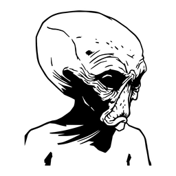 Criatura extraterrestre desenhada Desenho PNG