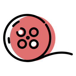 Farbstrich der Filmrolle PNG-Design