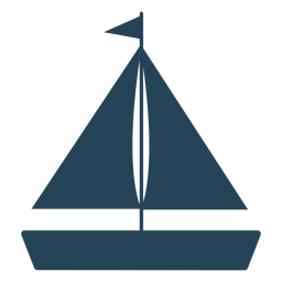 Vector de velero de bandera Diseño PNG