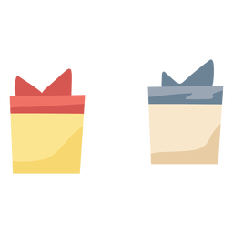 Regalos simples navidad Diseño PNG