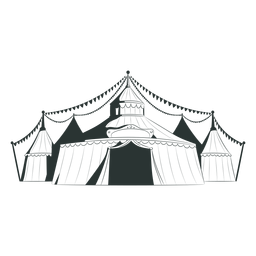 Grandes carpas de circo Diseño PNG