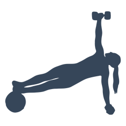 Ótima silhueta de rotina de exercícios Desenho PNG