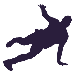 Soporte de mano silueta de bailarina de dubstep Diseño PNG