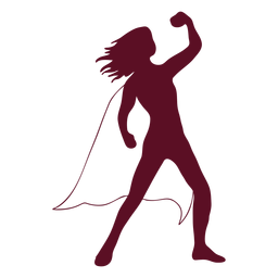 Héroe vector niña Diseño PNG