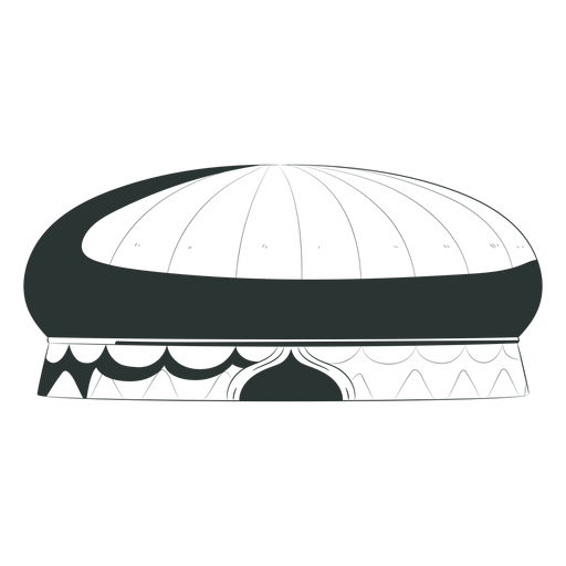 Zirkus mit hohem Dachzelt PNG-Design