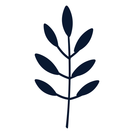 Elemento de hojas simple Diseño PNG