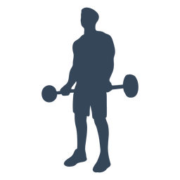 Hantel Silhouette heben Hantel Silhouette heben