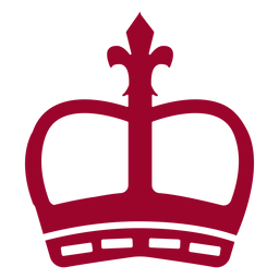 London crown silhouette PNG Design