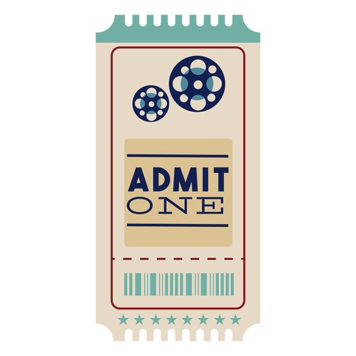 Nice cinema ticket PNG Design