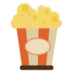 Schönes Popcorn-Kino PNG-Design